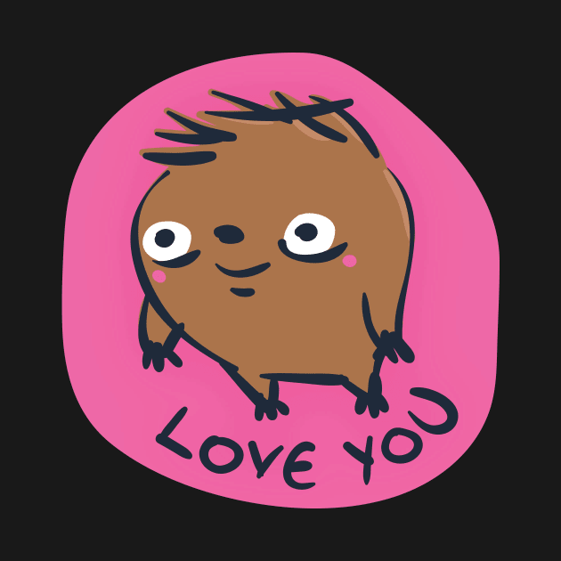 Cute Little Love Sloth by Marina BH