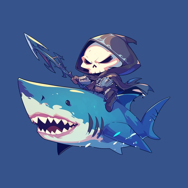 reaper and shark by StevenBag