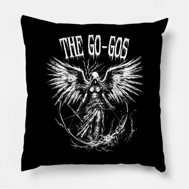 The gogos metal Pillow by yudix art