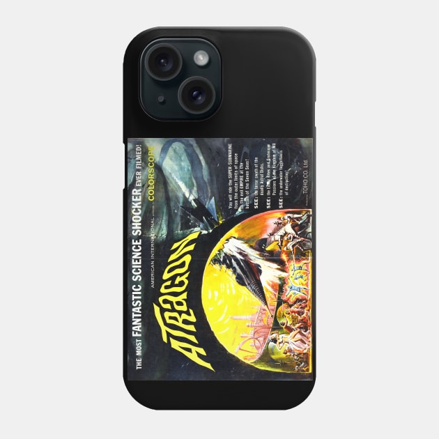 Classic Science Fiction Lobby Card - Atragon Phone Case by Starbase79