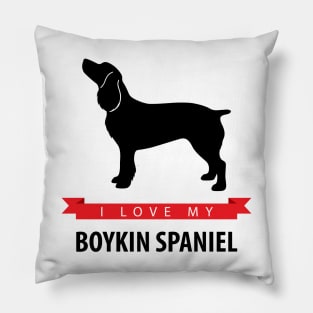 I Love My Boykin Spaniel Pillow