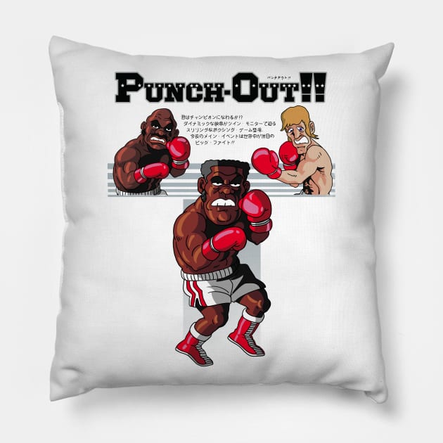 Punch Out Pillow by Namo_Gamo