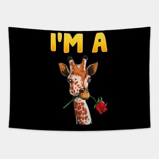 Cute & Funny I'm A Giraffe Adorable Giraffes Tapestry