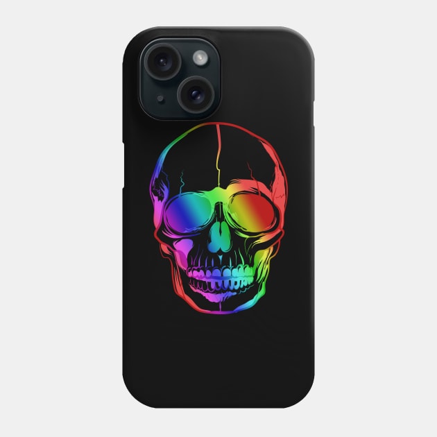 Rainbow Skull Phone Case by AmandaPandaBrand
