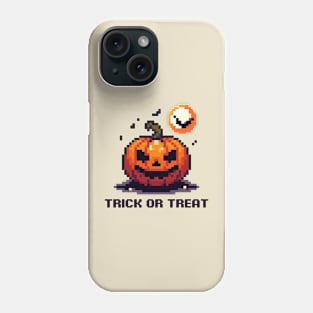 Night Pumpkin Pixel Phone Case