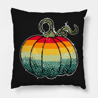 Cute Retro Fall Autumn Pumpkin Graphic Pillow