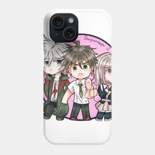 Danganronpa Hajime Chiaki Nagito: by Kībo-Kībo Phone Case