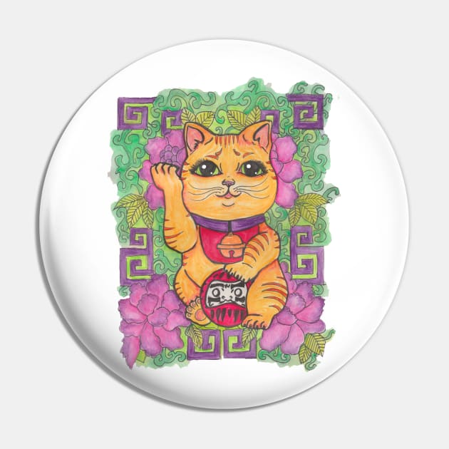 Lucky Cat Pin by JenStedman73