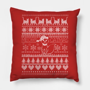 Christmas Xmas Meowy Catmas - Cat Cats Pillow