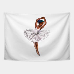 African America ballerina with ombre braids - brown skin ballerina Tapestry