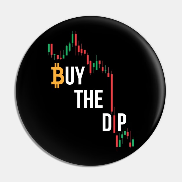 Bitcoin Buy the Dip BTFD Pin by stuffbyjlim