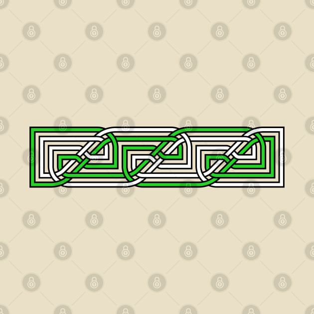 Decorative Rectangular Celtic Interlaced Knot Pattern 1 by taiche