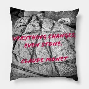 Everything changes even stone Pillow