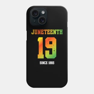 Juneteenth Cool Black History June 19 2024 Awesome Flag Phone Case