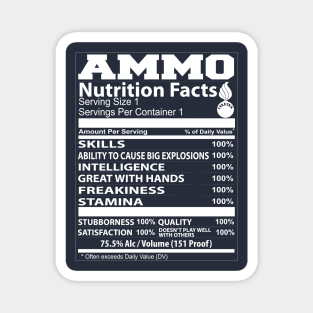 Air Force Ammo Nutrition Facts Magnet