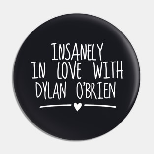 Insanely In Love With Dylan O Brien Unisex Style Loose Fit Boxy Tee Atheist Pin