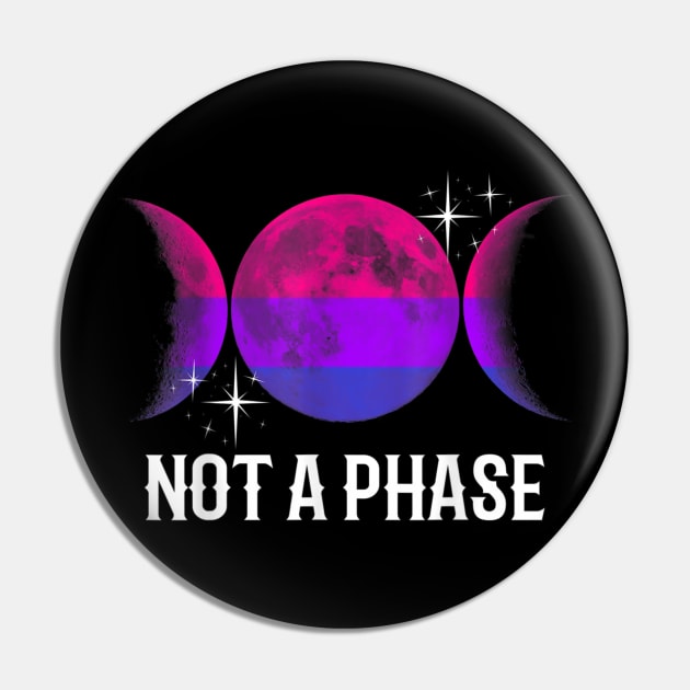 Not A Phase Bisexual Flag Shirt LGBT Bi Gay Pride Moon Gifts TShirt Pin by zaymen.bouragba