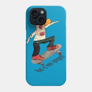 het is een jongen skate Phone Case