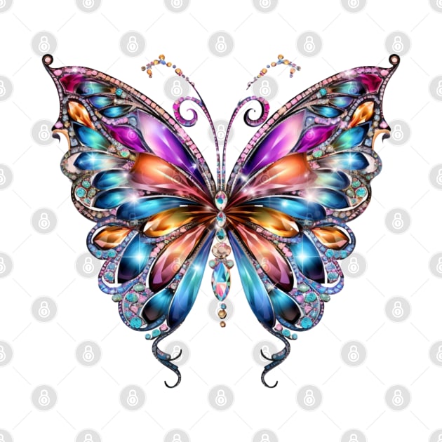 Bejeweled Butterfly #1 by Chromatic Fusion Studio