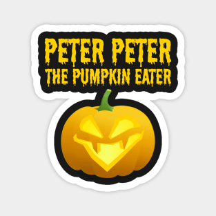 Peter Peter Pumpkin Eater Halloween Couple Costume Magnet