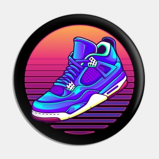 AJ 4 Retrowave Neon Sneaker Pin