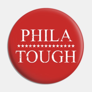 Phila Tough (White) Pin