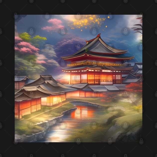 Beaux Animes Art Fantasy Japanese Anime Village Design by Beauxanimes