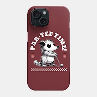 Par-Tee Time Possum Golfing Phone Case