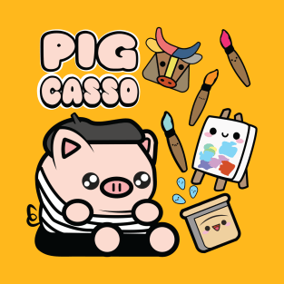 Pig Casso Artist Art Shirt T-Shirt