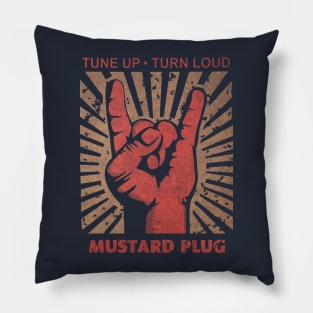 Tune up . Turn Loud Mustard Plug Pillow