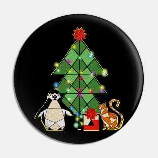 Paper Christmas Pin