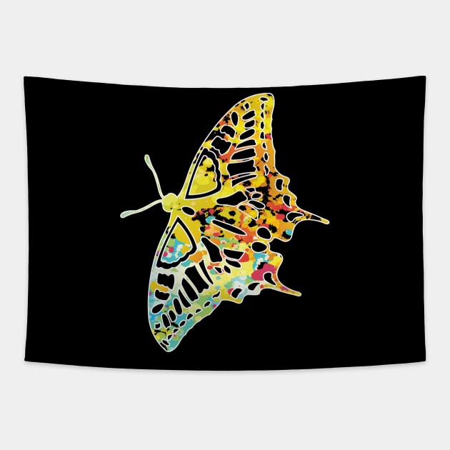 Cool butterfly colored t-shirt Tapestry by thefriendlyone