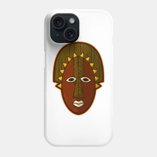 Ancient african aboriginal mask design Phone Case