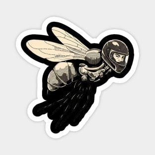 The Biker Bee Magnet