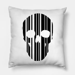 Barcode Skull Pillow