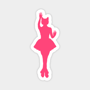 Ballerina cat silhouette Magnet