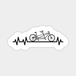 Bike Heartbeat Pulse Cyclist Partner Look Magnet