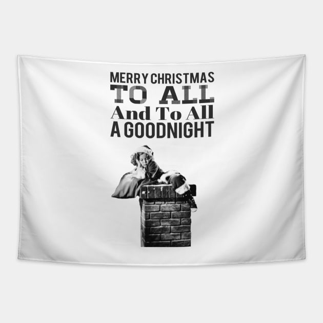 Shirley Temple Christmas Santa Tapestry by RetroSalt