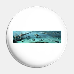 Ordovician sea, illustration (C039/0813) Pin