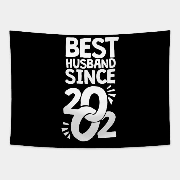 'Best Husband Since 2002' Sweet Wedding Anniversary Gift Tapestry by ourwackyhome