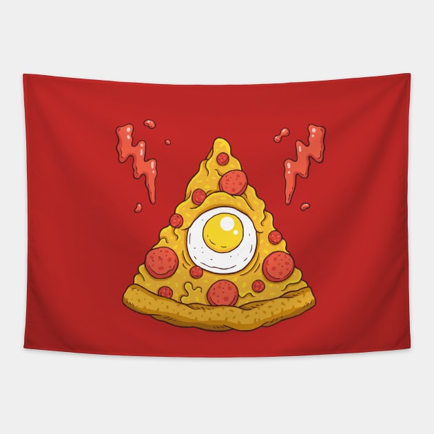 Pizzaminati Tapestry by AlbyLetoy