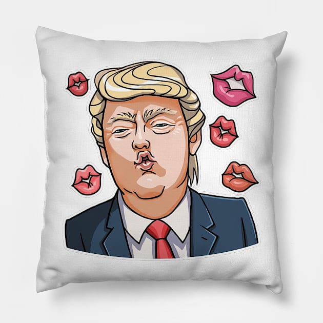 Trump Kisses Pillow by uppermosteN