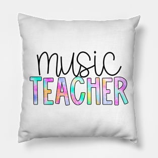 Music Teacher Pastel Neon Pillow