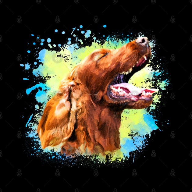 Irish Setter Dog by Nartissima