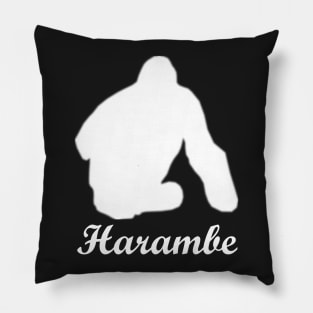 Harambe logo, White Pillow