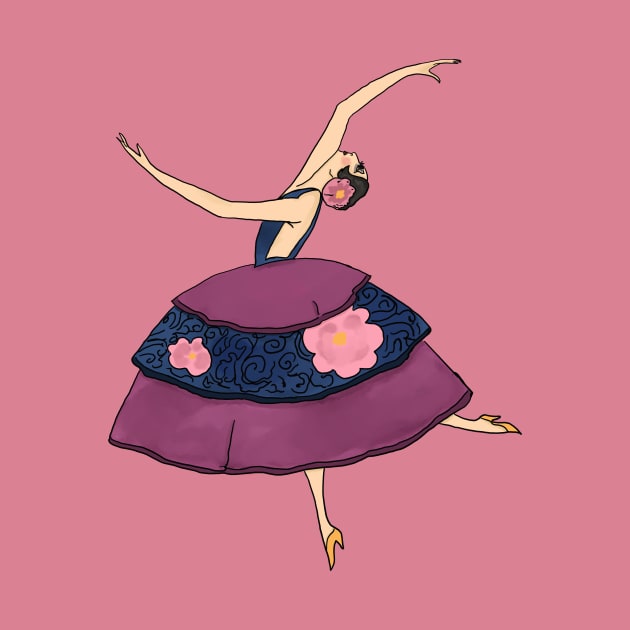 Vintage Ballet Girl by The Golden Era