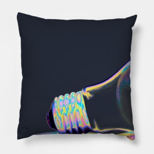 Holo Light Bulb Black Pillow