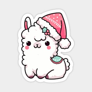 Christmas llama Magnet