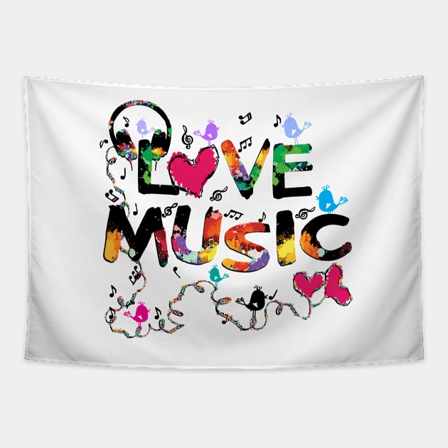 Love MUSIC Tapestry by CindyS