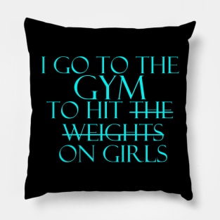 Fitness training motivation exercise workout run men women weightlifting bodybuilding Pillow